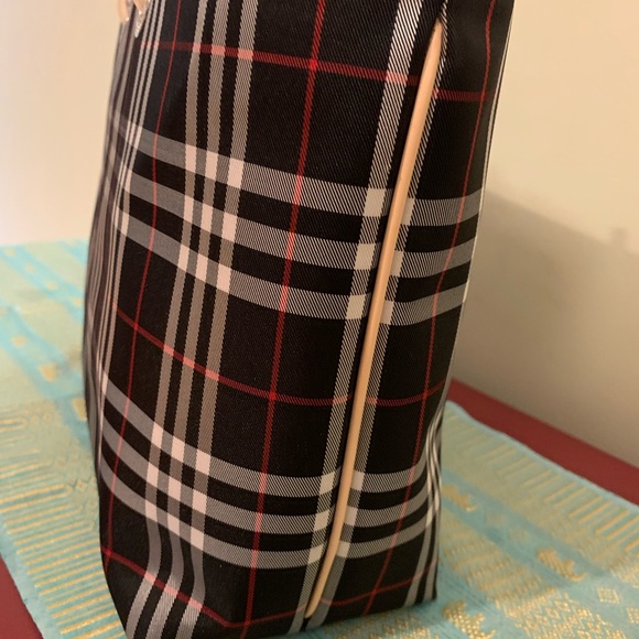 Slightly used authentic Burberry Tote blue checkered - Picture 2 of 10